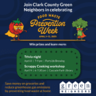 Join Clark County Green Neighbors in celebrating Food Waste Prevention Week!